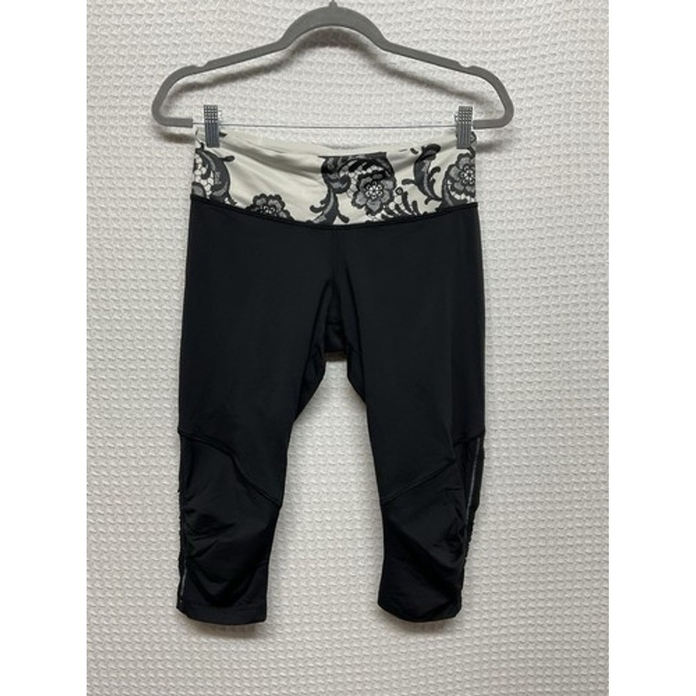 Lululemon‎ Laceoflage Cream Run For Life Leggings Crop Pants Women 8 Indonesia